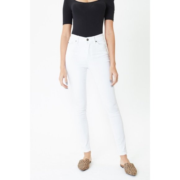 White Gemma High Rise Skinny Jeans {KanCan} - Picture 6 of 10